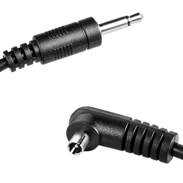fotoconic Fotoconic 10ft 3M 3.5mm Male Flash PC Sync Cord Cable with 6.35mm Adapter for Studio Strobe Trigger Camera Lighting - View 3 of 5
