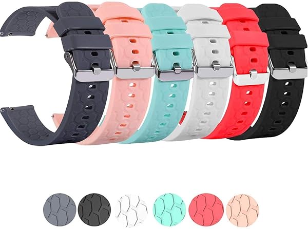 FitTurn FitTurn 22mm Silicone Quick Release Watch Band for Michael Kors Access Bradshaw Smart Watch MKT5001 MKT5004 MKT5013 Six Colors Available - View 3 of 10
