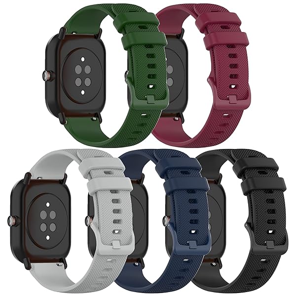 E ECSEM ECSEM Soft Silicone Replacement Straps for ID205 Series Smart Watches Waterproof Adjustable Bands in 5 Colors - View 2 of 8