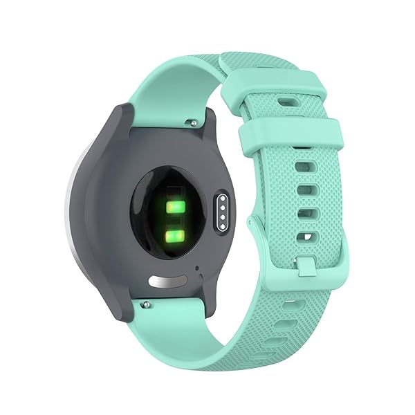 E ECSEM ECSEM Soft Silicone Smart Watch Replacement Straps Compatible with Blackview BV-SW01 BV-SW02 Black - View 9 of 9