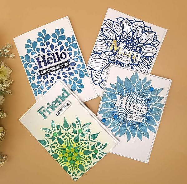 alinacutle Alinacutle 22PC Word Metal Die Cut Set for Scrapbooking & DIY Cards - Good Wishes & Shadow Frame Designs - View 7 of 11