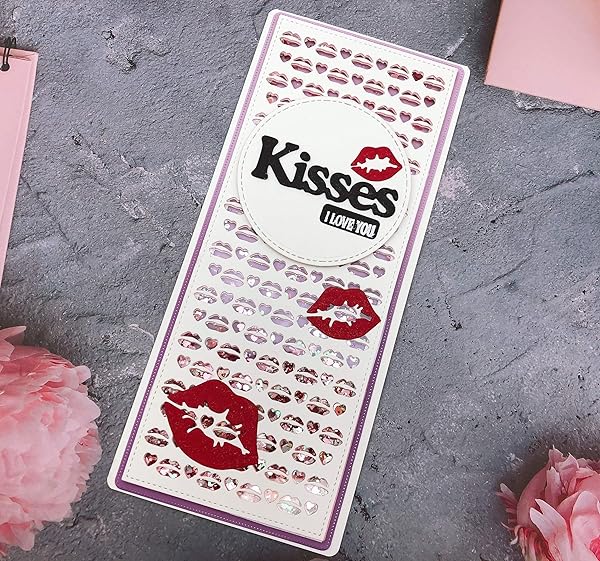 alinacutle Alinacutle 22PC Word Metal Die Cut Set for Scrapbooking & DIY Cards - Good Wishes & Shadow Frame Designs - View 8 of 11