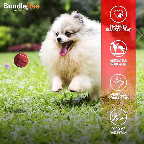 Petite Paws BundleBee Squeaky Mini Tennis Balls for Small Dogs 1.5 Inch 6 Pack Interactive Fetch Dog Toys for Training and Positive Reinforcement - View 6 of 10
