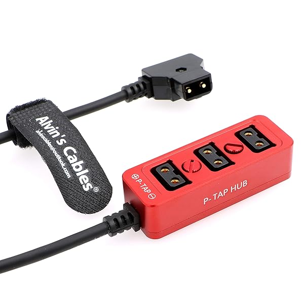 Alvins Cables Dtap Splitter Hub Cable Male to 3 Port Female for ARRI RED Z CAM TILTA Steadicam IDX V-Mount Battery
