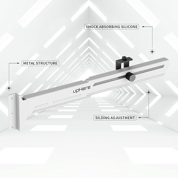 upHere upHere G276WT White Graphics Card GPU Brace Support Adjustable Length and Height Video Card Sag Holder Bracket - View 3 of 8