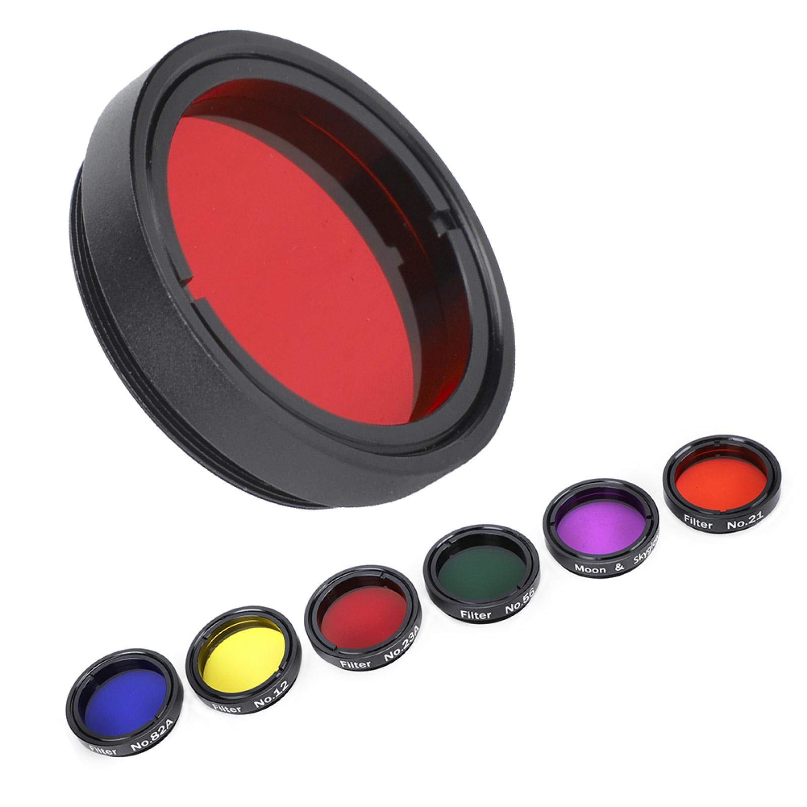 Telescope Eyepiece Filter Set 6 pcs 1.25inch Colorful Filters with Storage Box for Enhanced Viewing Experience - View 9 of 9