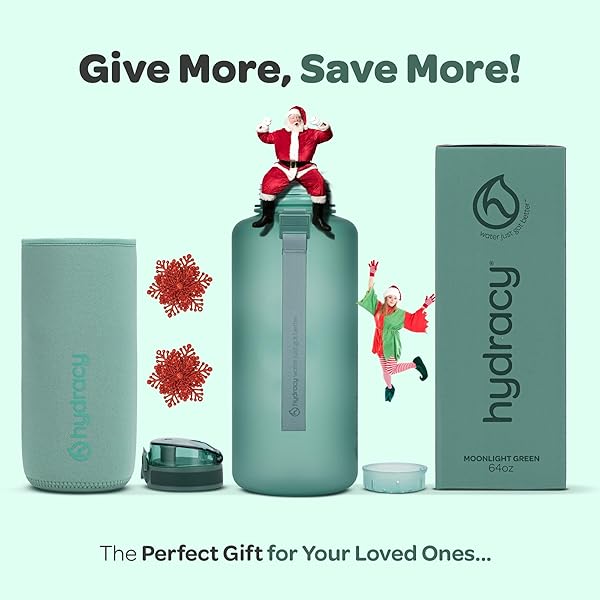 Hydracy Hydracy 64 oz Water Bottle with Time Marker & Fruit Infuser - BPA Free, Leak Proof, Perfect for Gym & Outdoor Activities - View 7 of 10