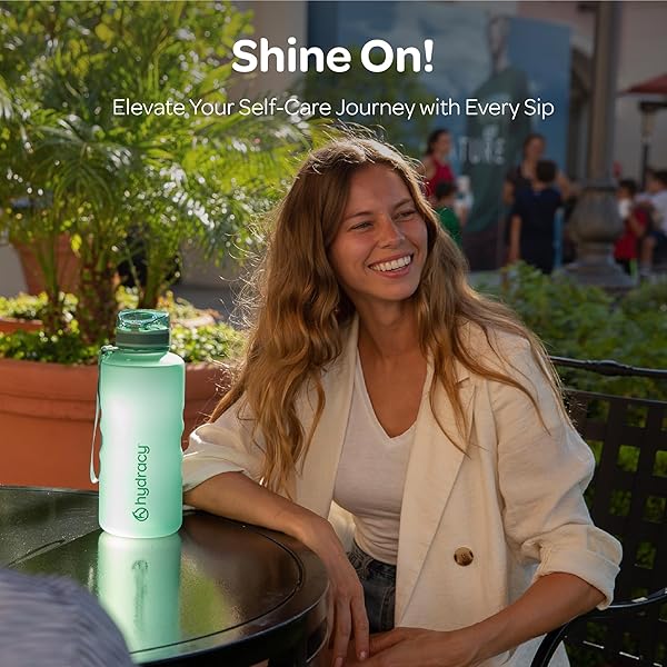 Hydracy Hydracy 64 oz Water Bottle with Time Marker & Fruit Infuser - BPA Free, Leak Proof, Perfect for Gym & Outdoor Activities - View 9 of 10