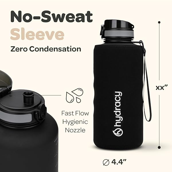 Hydracy Hydracy 64 oz Motivational Water Bottle: Leak-Proof, Time Marker, Fruit Infuser - Perfect Gym & Gift Choice! - View 7 of 11
