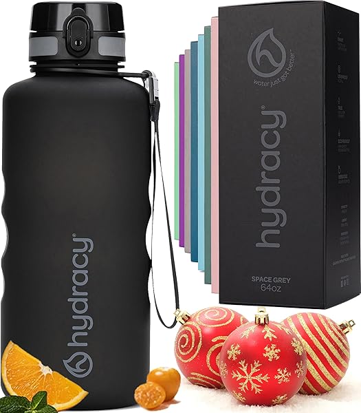 Hydracy Hydracy 64 oz Motivational Water Bottle: Leak-Proof, Time Marker, Fruit Infuser - Perfect Gym & Gift Choice! - View 2 of 11