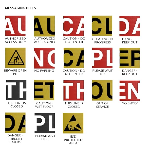 Crowd Control Warehouse CCW Series WMB-230 Magnetic Wall Mount Retractable Belt Barrier 30 Foot Yellow Cleaning in Progress Belt with Black ABS Case - View 8 of 9