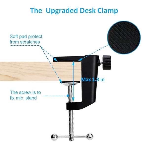 SUNMON Wave 1 Microphone Stand Professional Mic Boom Arm Compatible with Elgato Wave 1 USB Condenser Microphone by SUNMON - View 5 of 8