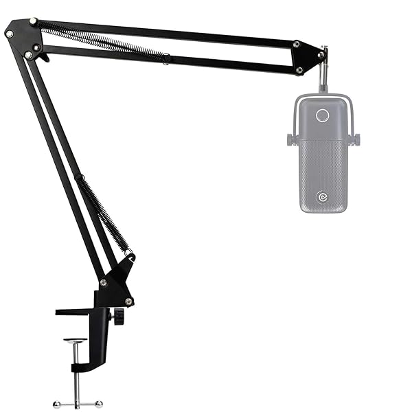 SUNMON Wave 1 Microphone Stand Professional Mic Boom Arm Compatible with Elgato Wave 1 USB Condenser Microphone by SUNMON - View 2 of 8