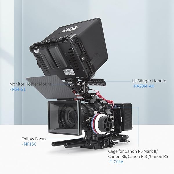 Nitze Nitze LUT7 Cage for Feelworld Monitors: Sunhood, HDMI Clamp & NATO Rails - JTP2-LUT7S - View 8 of 8