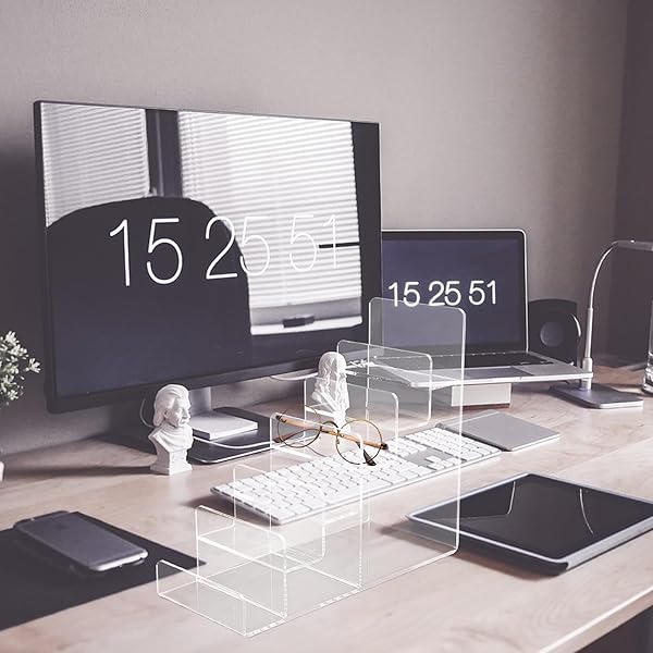 Cabilock Cabilock Clear Acrylic Display Risers 6 Tier Wallet Handbag Purse Jewelry Cosmetic Organizer Shelf - View 5 of 10