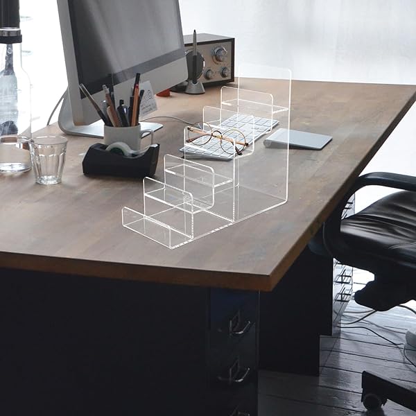 Cabilock Cabilock Clear Acrylic Display Risers 6 Tier Wallet Handbag Purse Jewelry Cosmetic Organizer Shelf - View 8 of 10