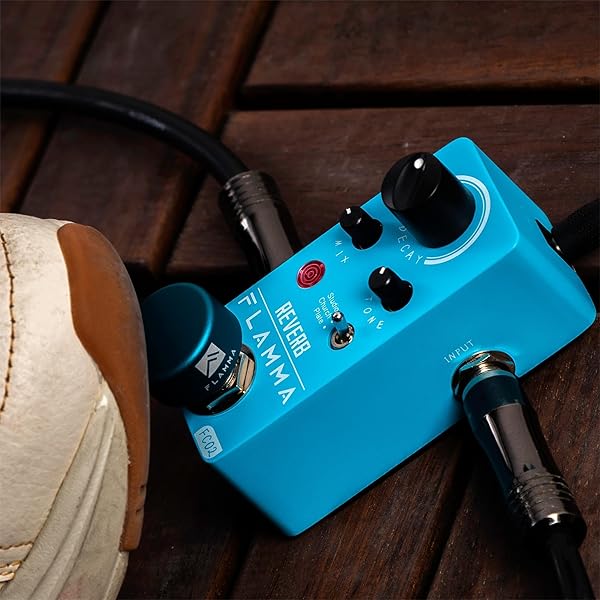 FLAMMA FLAMMA FC02 Mini Reverb Pedal: 3 Digital Effects, True Bypass for Guitarists - View 9 of 10