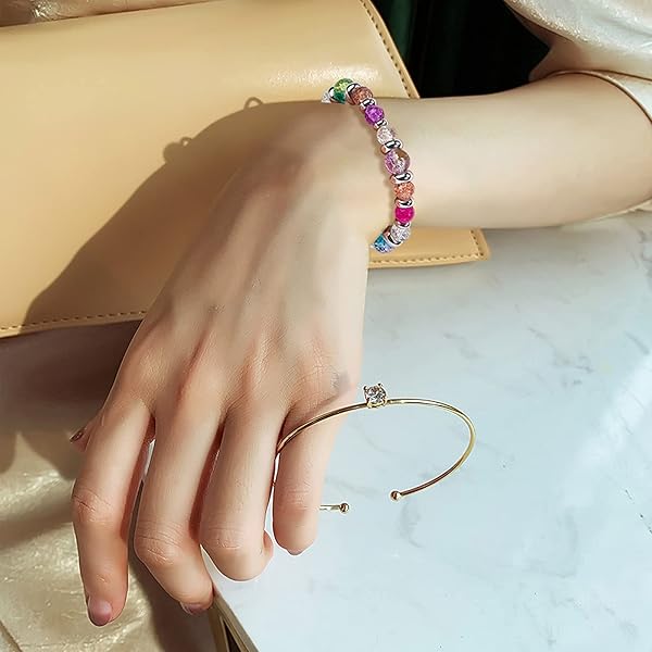 PH PandaHall PH PandaHall 304 Stainless Steel Slider Beads 30pcs Adjustable Metal Loose Beads for Bracelet Necklace Jewelry Making 7mm 8mm 10mm - View 8 of 10