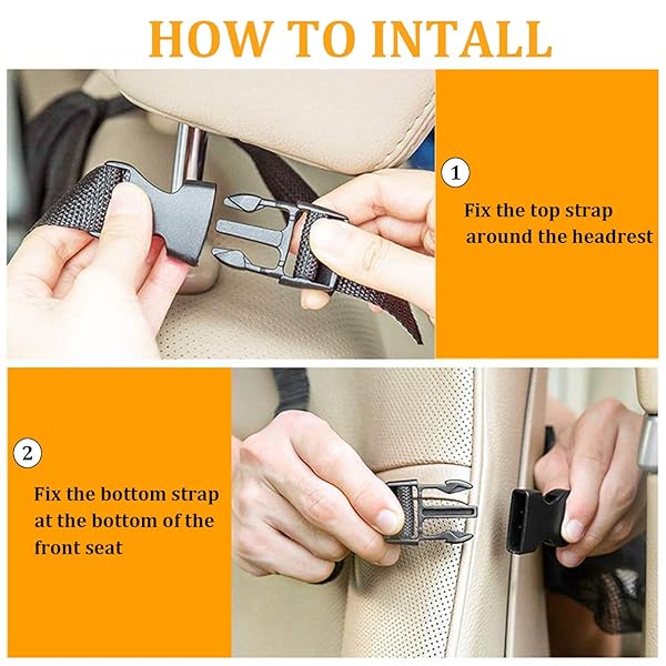 Tianle "Tianle Backseat Car Organizer: 10" Table Holder & 9 Pockets for Kids - Essential Travel Accessory for Road Trips" - View 6 of 9