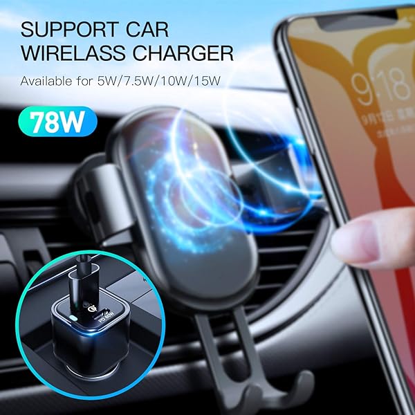 REXING REXING JETSPEED Black 78W PowerDrive USB Car Charger Dual Port QC3.0 PD3.0 Fast Charge for Dashcam Android iPhone iPad MacBook Windows - View 6 of 11