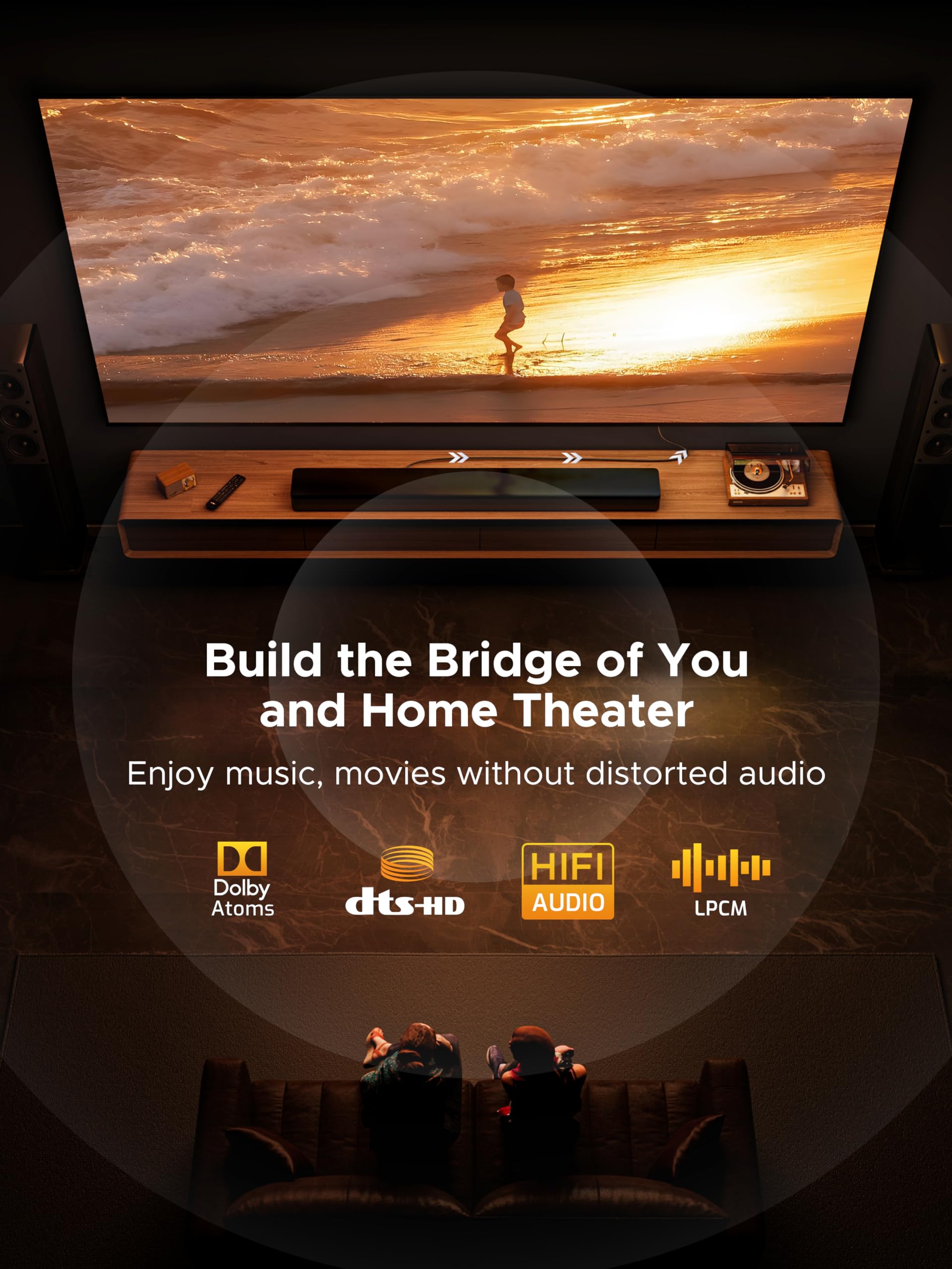 Warrky Warrky Optical Audio Cable, 6ft 1.8m Optical Cable for Soundbar [Nylon Braided, Slim Metal Case, Gold-Plated Plug], Fiber Optic Audio Cord Compatible - View 2 of 7