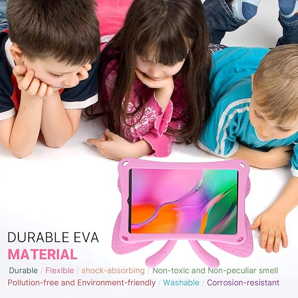 Simicoo Simicoo 3D Cute Butterfly Case for Samsung Galaxy Tab A 10.1 (2019) - Shockproof, Kids-Friendly, Heavy Duty Protection (Pink) - View 6 of 10