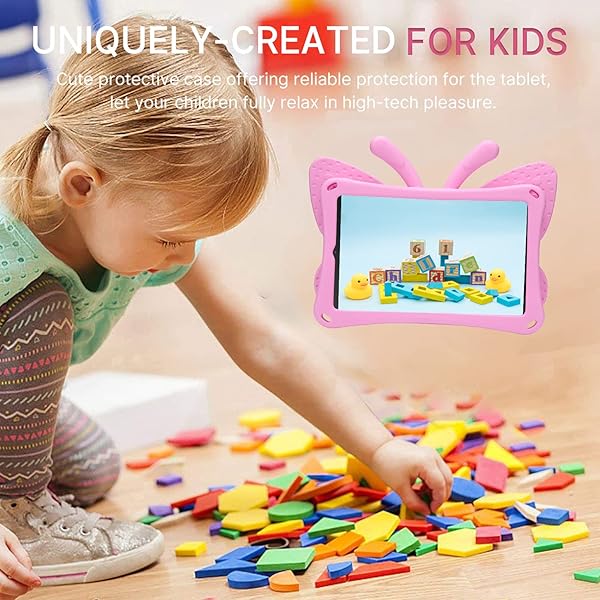 Simicoo Simicoo 3D Cute Butterfly Case for Samsung Galaxy Tab A 10.1 (2019) - Shockproof, Kids-Friendly, Heavy Duty Protection (Pink) - View 7 of 10
