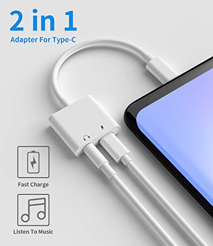 Kefiany Kefiany 2IN1 USB-C to 3.5mm Headphone Jack Adapter with 30W PD Fast Charging and Volume Control for Compatible Devices - View 4 of 7