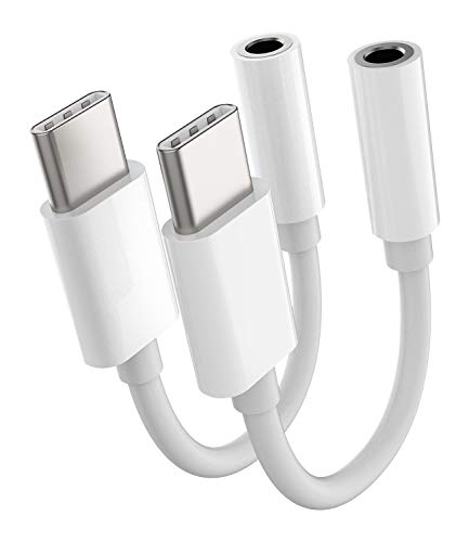 Buy Kefiany USB-C to 3.5mm Adapter 2 Pack - Compatible with iPhone 15, iPad 10, Air4, Air5, Pixel 4/3/2 XL