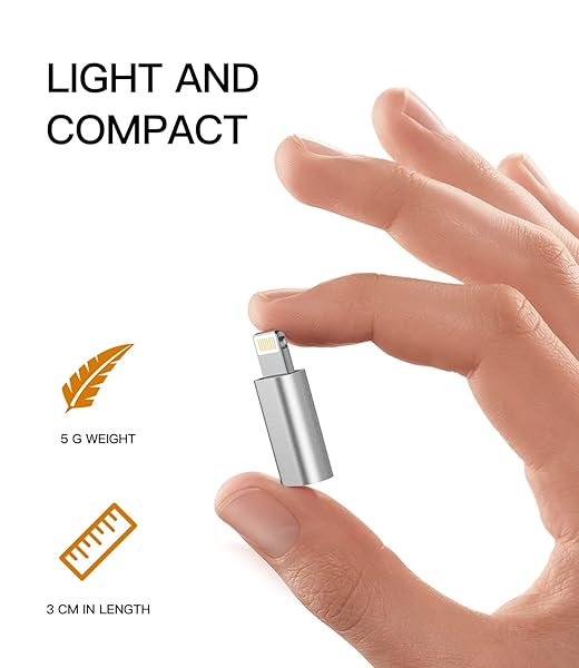 zoyuzan Zoyuzan 3-Pack Micro USB to Lightning Adapters - Compatible with Phones & Headphones, 12-Month Warranty - View 7 of 8