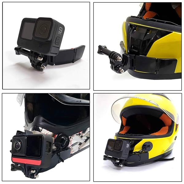 QKOO QKOO Motorcycle Helmet Chin Mount Kit Compatible with GoPro Hero 13 12 11 10 9 8 7 6 5 4 Session DJI Osmo Action AKASO SJCAM - View 8 of 11