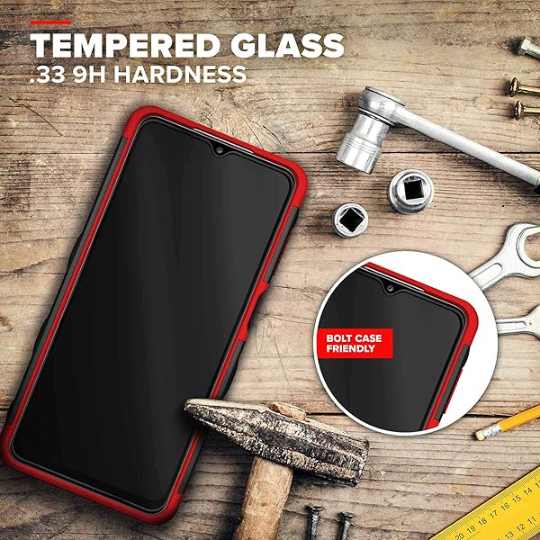 Zizo ZIZO BOLT Series Galaxy A12 Case in Black and Red for Ultimate Protection and Style - View 4 of 10