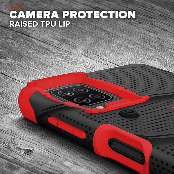 Zizo ZIZO BOLT Series Galaxy A12 Case in Black and Red for Ultimate Protection and Style - View 9 of 10