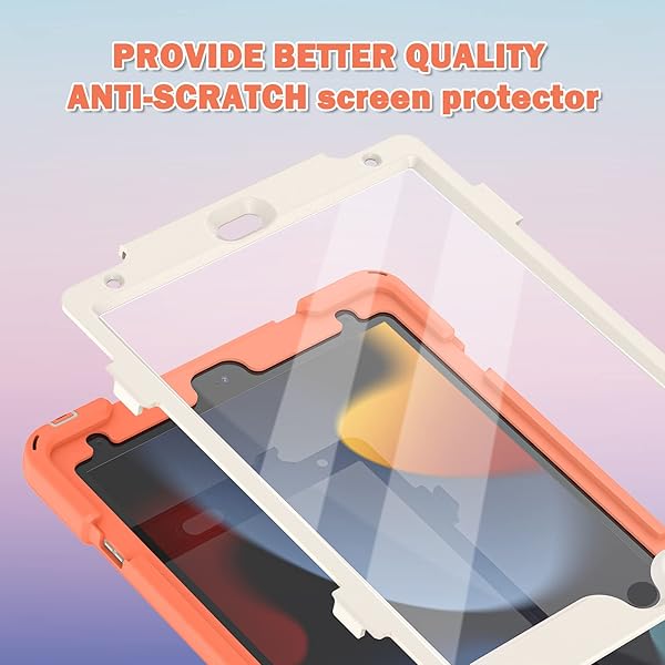 BRAECN BRAECN Heavy Duty Case for iPad 9th 8th 7th Generation 10.2 Inch with Screen Protector Rotating Stand and Shockproof Design for Kids - View 3 of 7