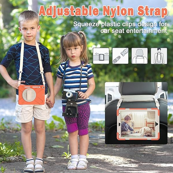 BRAECN BRAECN Heavy Duty Case for iPad 9th 8th 7th Generation 10.2 Inch with Screen Protector Rotating Stand and Shockproof Design for Kids - View 6 of 7