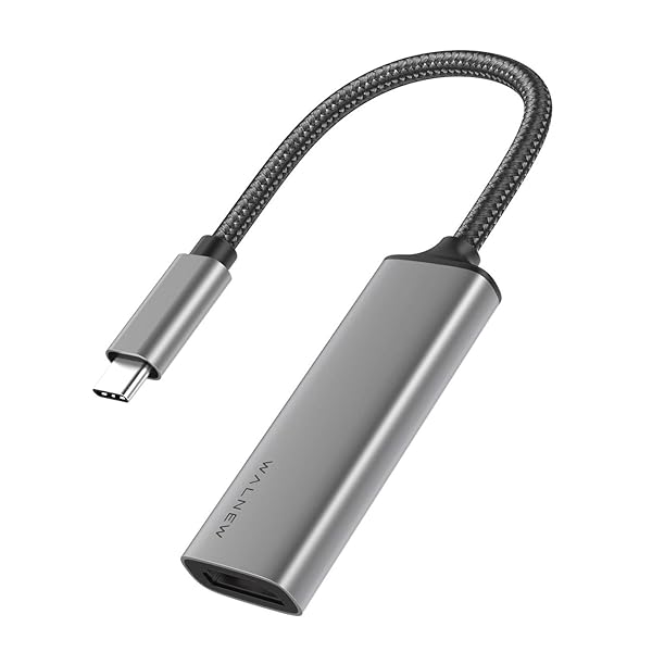 WALNEW WALNEW USB C to HDMI Adapter 4K 60Hz Thunderbolt 3 Compatible for MacBook Pro Air iPad Pro Pixelbook Dell XPS Samsung Galaxy Gray