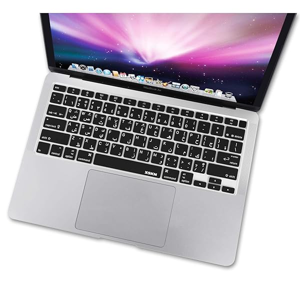 XSKN XSKN Arabic Keyboard Cover for 2020 MacBook Air 13.3 inch A2179 A2337 M1 Chip Touch ID US Version Black Skin - View 3 of 8