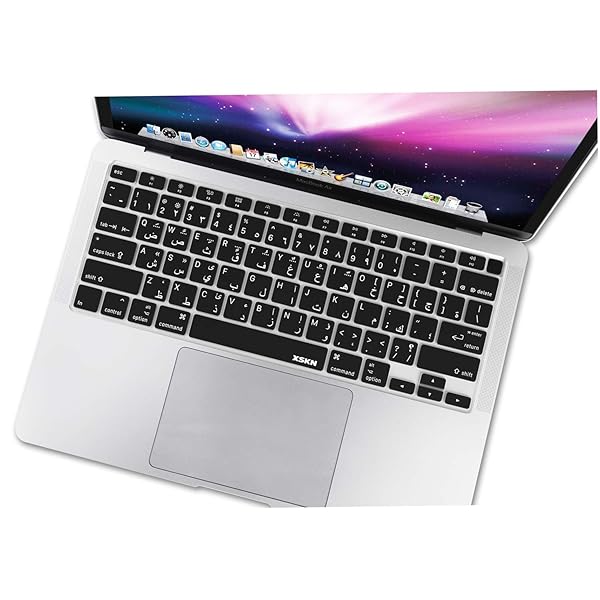 XSKN XSKN Arabic Keyboard Cover for 2020 MacBook Air 13.3 inch A2179 A2337 M1 Chip Touch ID US Version Black Skin - View 4 of 8