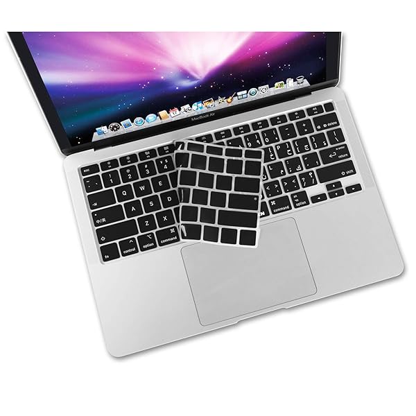 XSKN XSKN Arabic Keyboard Cover for 2020 MacBook Air 13.3 inch A2179 A2337 M1 Chip Touch ID US Version Black Skin - View 5 of 8