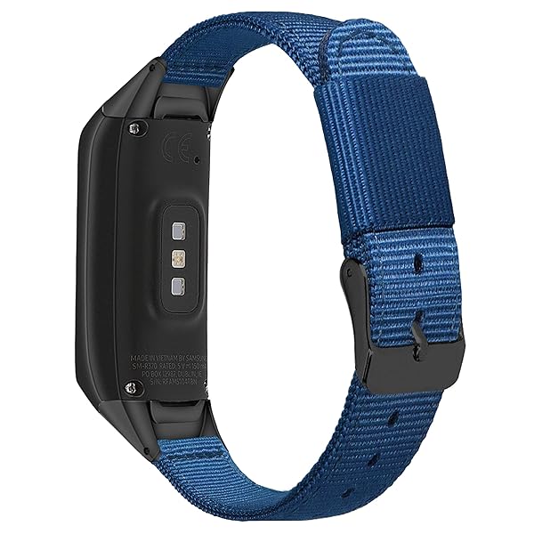 Lijinlan Soft Woven Nylon Replacement Bands for Samsung Galaxy Fit SM-R370 - Stylish & Comfortable Wrist Strap for Men & Women (Blue) - View 3 of 6