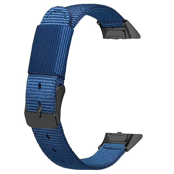 Lijinlan Soft Woven Nylon Replacement Bands for Samsung Galaxy Fit SM-R370 - Stylish & Comfortable Wrist Strap for Men & Women (Blue) - View 2 of 6