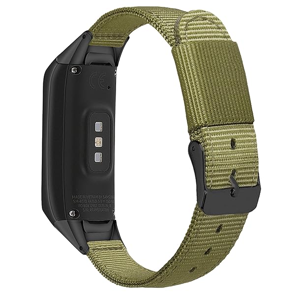 Lijinlan Soft Woven Nylon Replacement Bands for Samsung Galaxy Fit SM-R370 - Stylish Army Green Strap for Men & Women - View 4 of 7