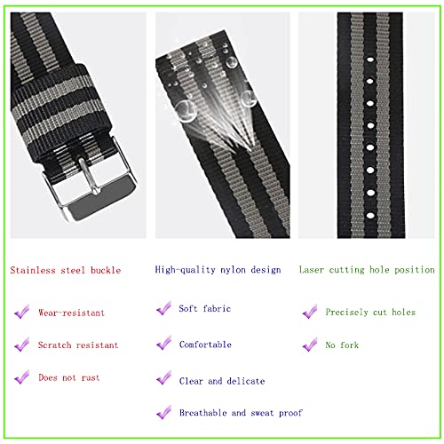 Lijinlan Soft Woven Nylon Replacement Bands for Samsung Galaxy Fit SM-R370 - Stylish Army Green Strap for Men & Women - View 5 of 7