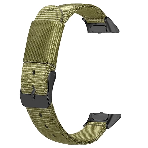 Lijinlan Soft Woven Nylon Replacement Bands for Samsung Galaxy Fit SM-R370 - Stylish Army Green Strap for Men & Women - View 2 of 7