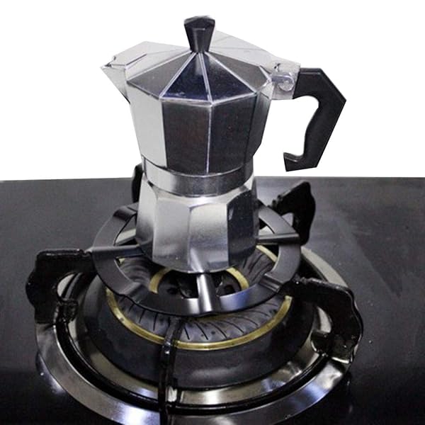 EKDJKK EKDJKK Gas Ring Reducer Trivets for 5 Inch Stove Coffee Maker Aluminium Support Shelf Simmer Ring for Moka Pot and Gas Stove - View 4 of 8