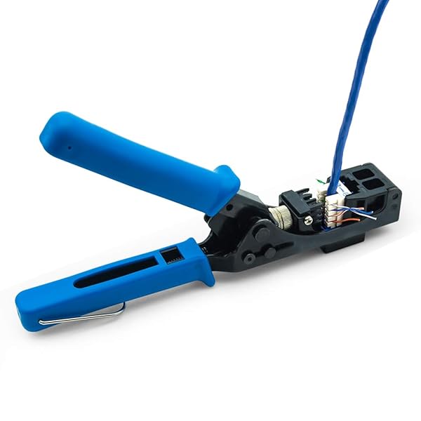 Beszin Beszin Crimping Tool for 90 Degree RJ45 4-Pair Keystone Jacks 1 Unit Fast and Reliable Termination Solution - View 6 of 6