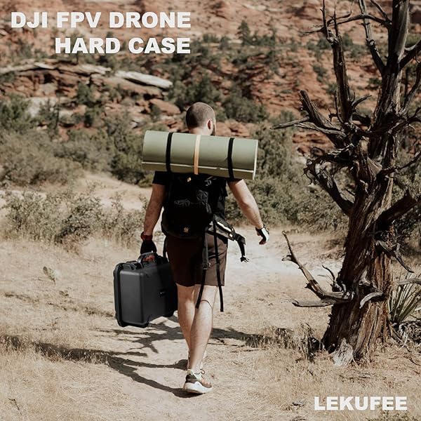 Lekufee LEKUFEE Waterproof Hard Case for DJI FPV Drone and Accessories Compatible with DJI Goggles 2 and Motion Controller Case Only - View 7 of 8
