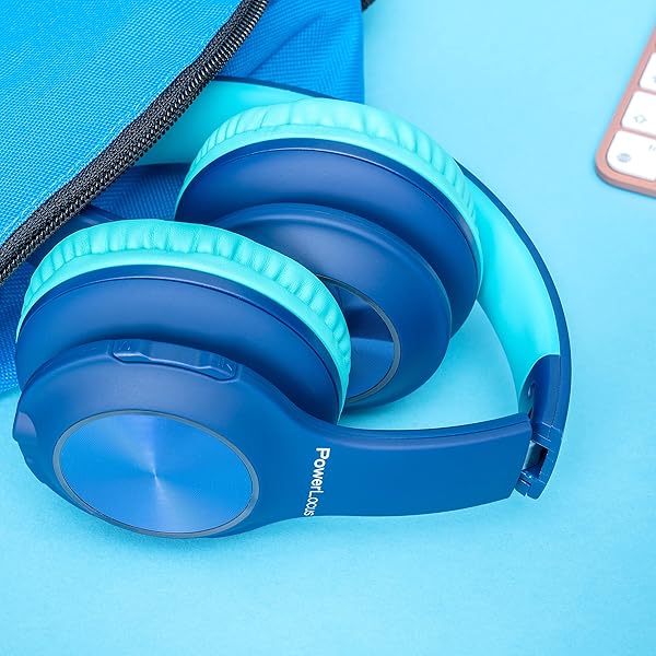 PowerLocus PowerLocus PLED Kids Bluetooth Headphones: Safe Volume, LED Lights & Hi-Fi Sound for Travel & Tablets - View 11 of 11