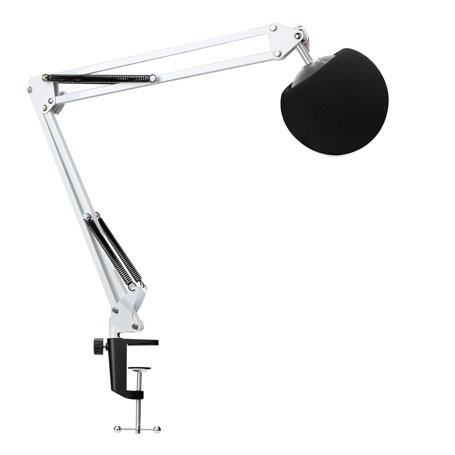 YOUSHARES Mic Stand with Pop Filter and Foam Cover for Blue Snowball iCE Microphone Boom Arm Stand