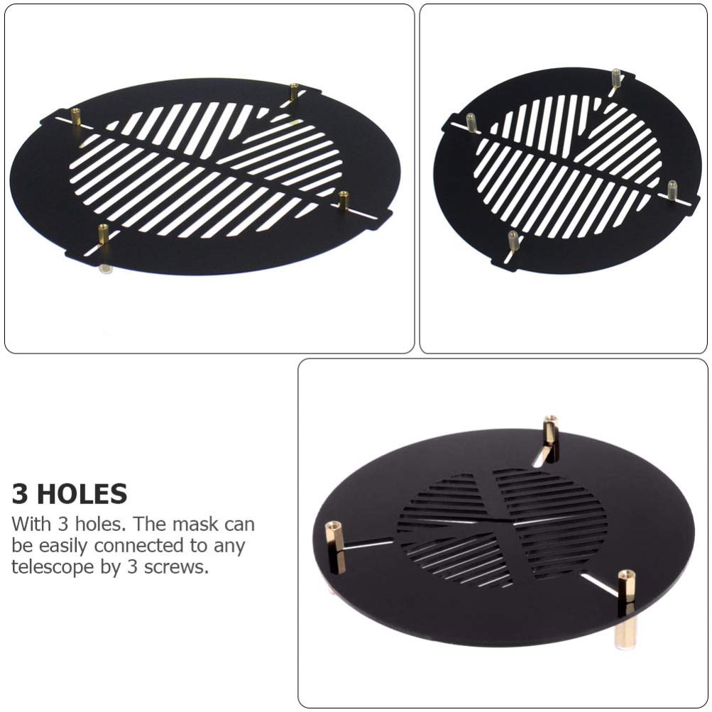 Scicalife Scicalife 60mm Bahtinov Focusing Mask for Telescopes Aluminum Alloy Dew Shield for Sky Watcher Refractors Black - View 5 of 9